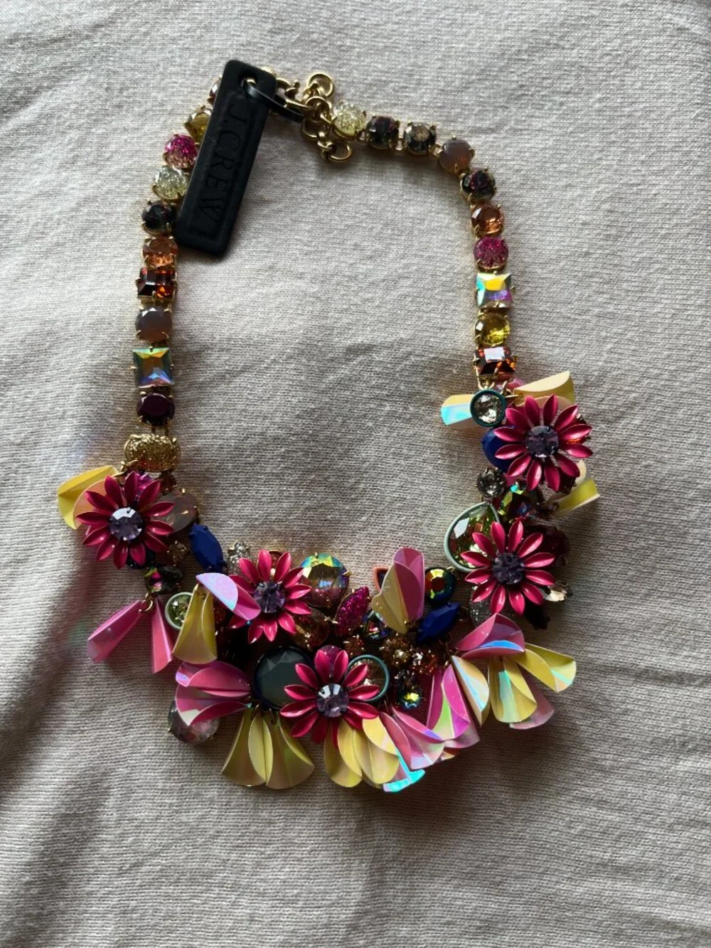 JCrew Multicolor Floral Brulee Necklace - Picture 2 of 2